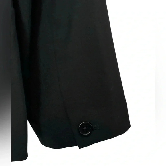 Theory Black Blazer Size 10 Office Business Minimalist Contemporary - Picture 3 of 11